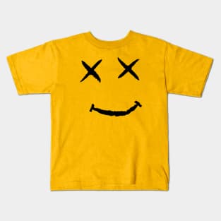 R.I.P. Happy Face Funny Black Print Kids T-Shirt